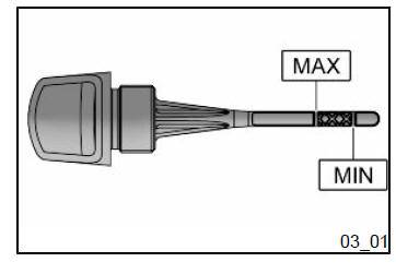 Engine oil level check