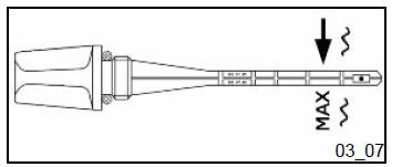 Hub oil level